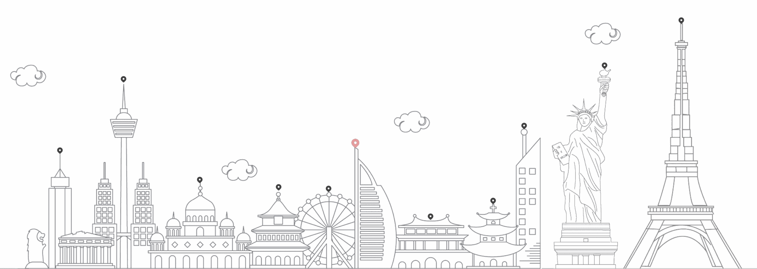 wedding stories travel skyline illustration scaled